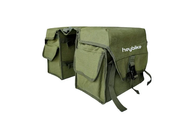 Heybike Pannier Bag — Green — manufacturer photograph; Manufacturer SKU bag