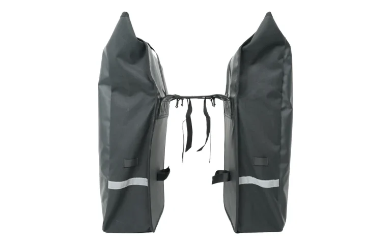 Heybike Waterproof Double Pannier Bag — manufacturer photograph; Manufacturer SKU XT2WRBagUSBK1A