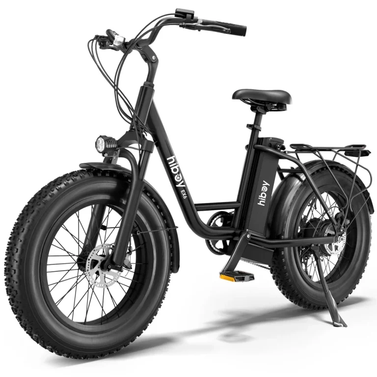 Hiboy EX6 Step-thru Fat Tire Electric Bike — Black — manufacturer photograph; Manufacturer SKU EX6-B-20060008