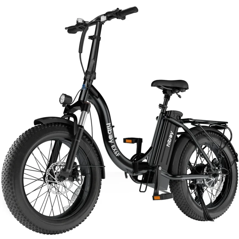 Hiboy EX6F Low-Step Foldable Electric Bike — Black — manufacturer photograph; Manufacturer SKU EX6F-B-20080004