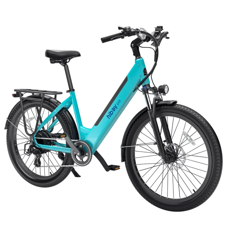 Hiboy EX9 Urban Commuter Electric Bike — Blue — manufacturer photograph; Manufacturer SKU EX9-Blue-94678448
