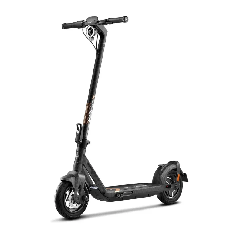 NIU KQi Air X Lightest Electric Scooter 20mph | Range 31 miles — KQi Air X / Gold — manufacturer photograph; Manufacturer SKU KRT36EG2A11