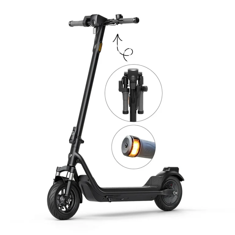 NIU KQi 100 Series Electric Kick Scooter 17.4 mph | 18 miles — KQi 100F / Black — manufacturer photograph; Manufacturer SKU KCT34GB1A11
