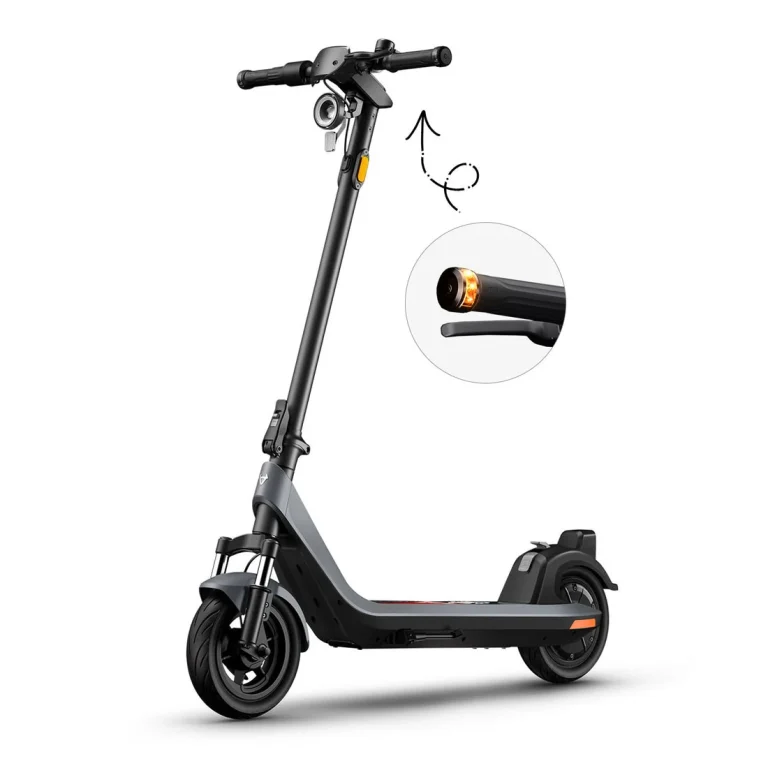 NIU KQi 200P Electric Scooter with Suspension 20mph | Range 33.6 miles — Gray — manufacturer photograph; Manufacturer SKU KDP32EG1A51