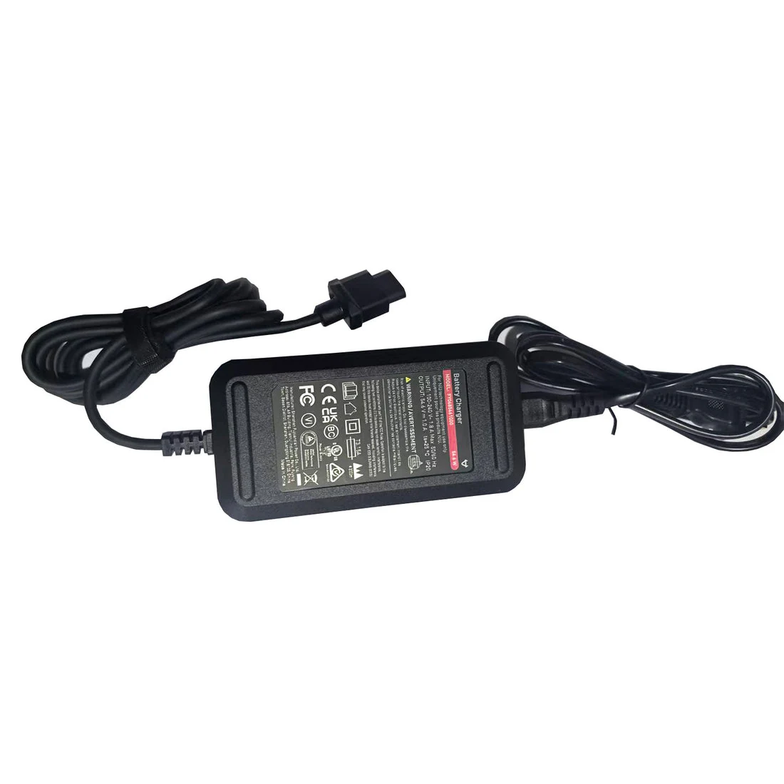 NIU KQi 100 Charger — manufacturer photograph; Manufacturer SKU H0102011