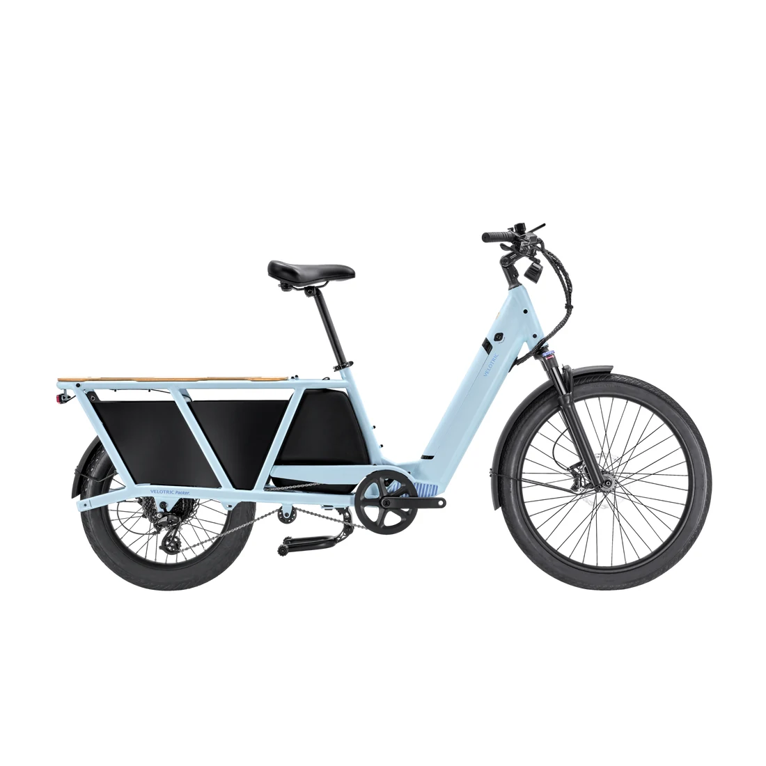 Velotric Packer 1 Ebike — Sky Blue — manufacturer photograph; Manufacturer SKU VP010002C