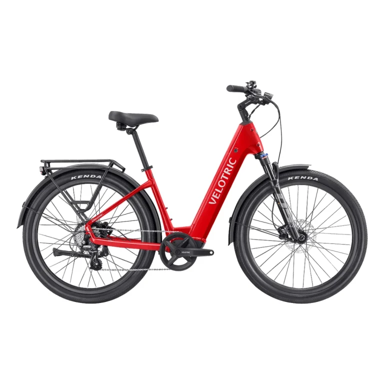 Velotric Discover 2 Ebike — Large / Cherry Crimson — manufacturer photograph; Manufacturer SKU VD050006B