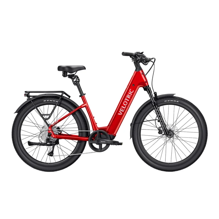 Velotric Discover 3 Ebike — Large / Cherry Crimson — manufacturer photograph; Manufacturer SKU VD300006A