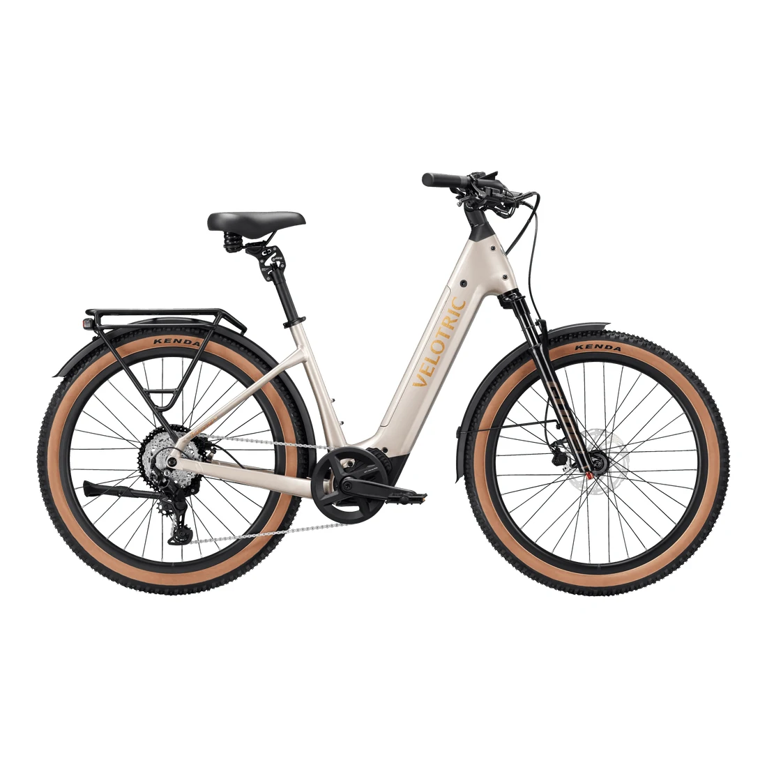 Velotric Discover M Ebike — Large / Platinum Silver — manufacturer photograph; Manufacturer SKU VDM10004A